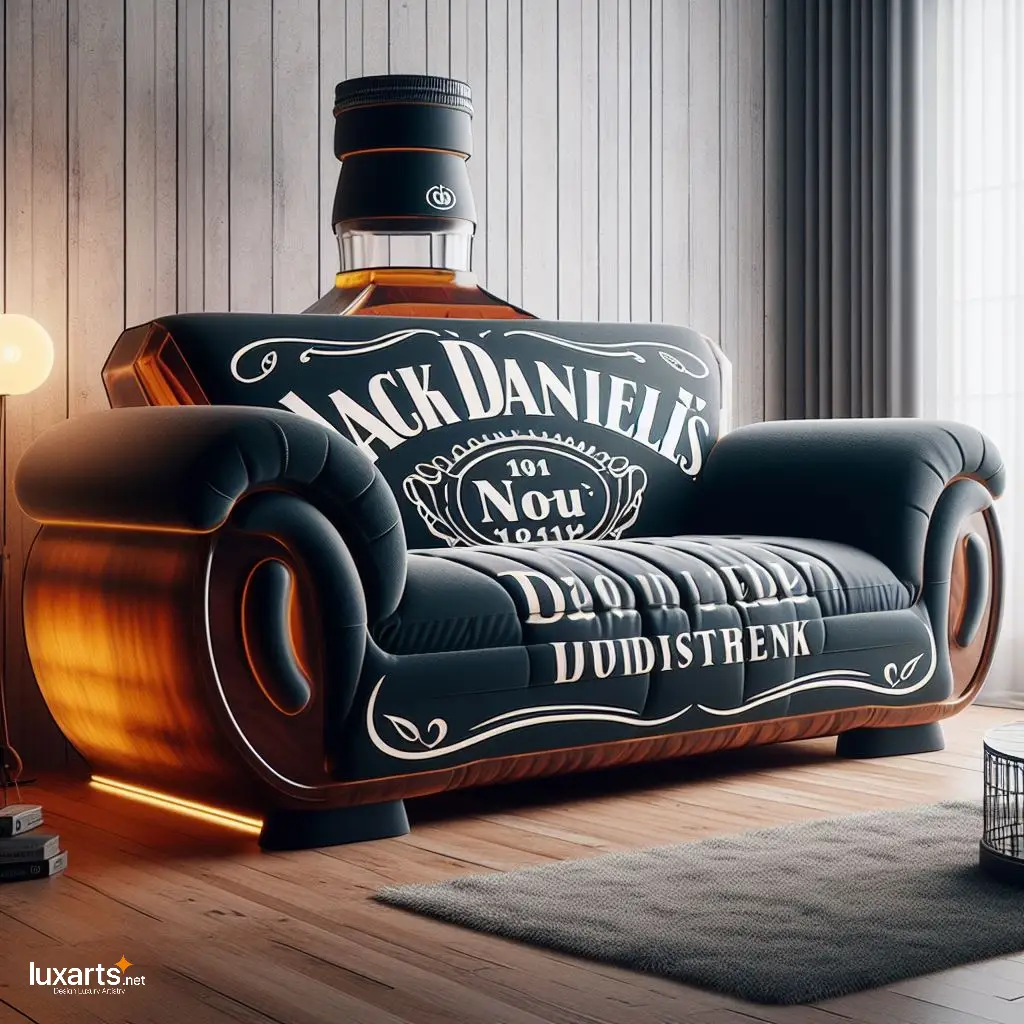 Jack Daniel's Sofa: Sip in Style with Whiskey-Inspired Living Room Furniture luxarts jack daniels sofa 9
