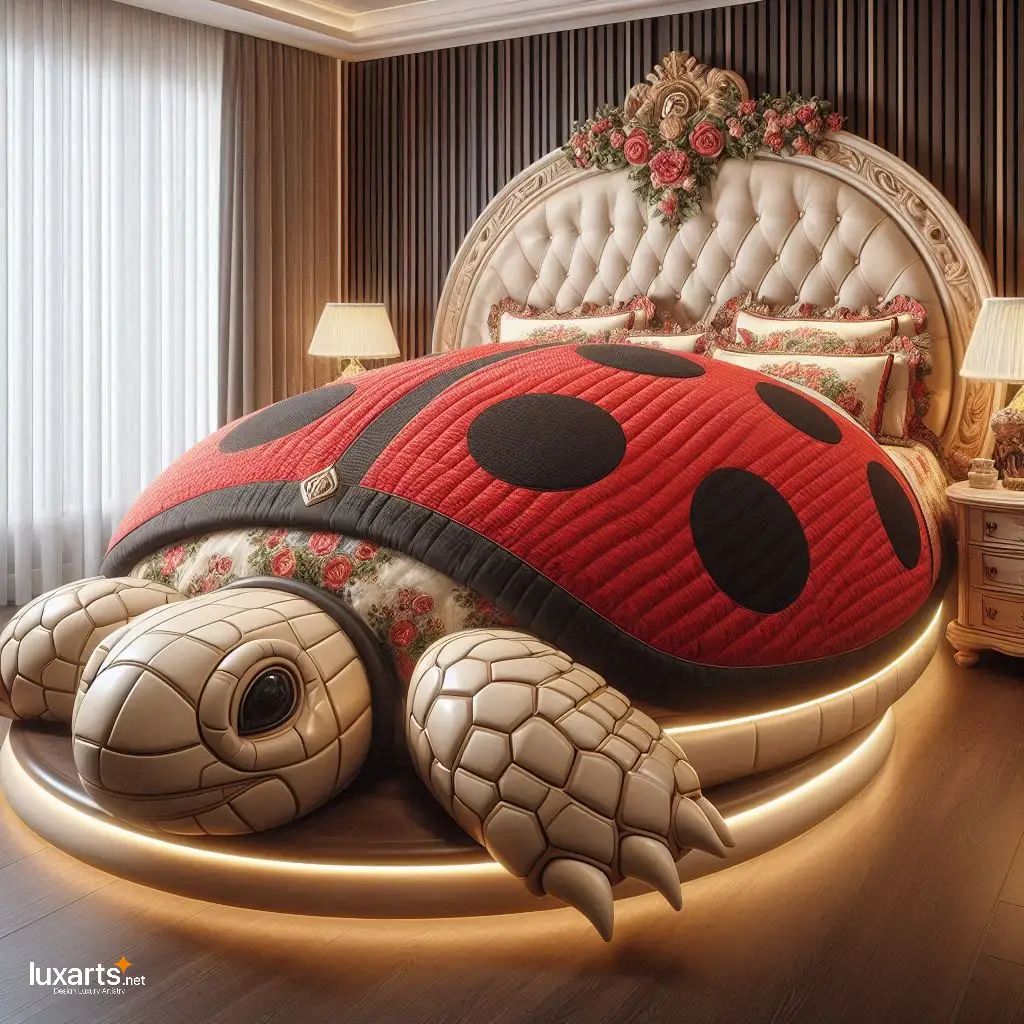 Adventures Await: Ladybug and Turtle Beds Bring Nature Indoors for Bedroom luxarts ladybug and turtle beds 1