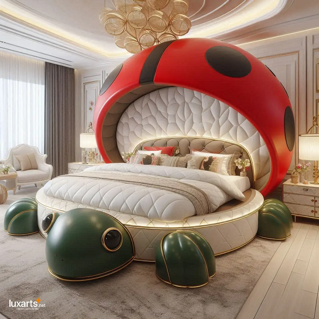 Adventures Await: Ladybug and Turtle Beds Bring Nature Indoors for Bedroom luxarts ladybug and turtle beds 10