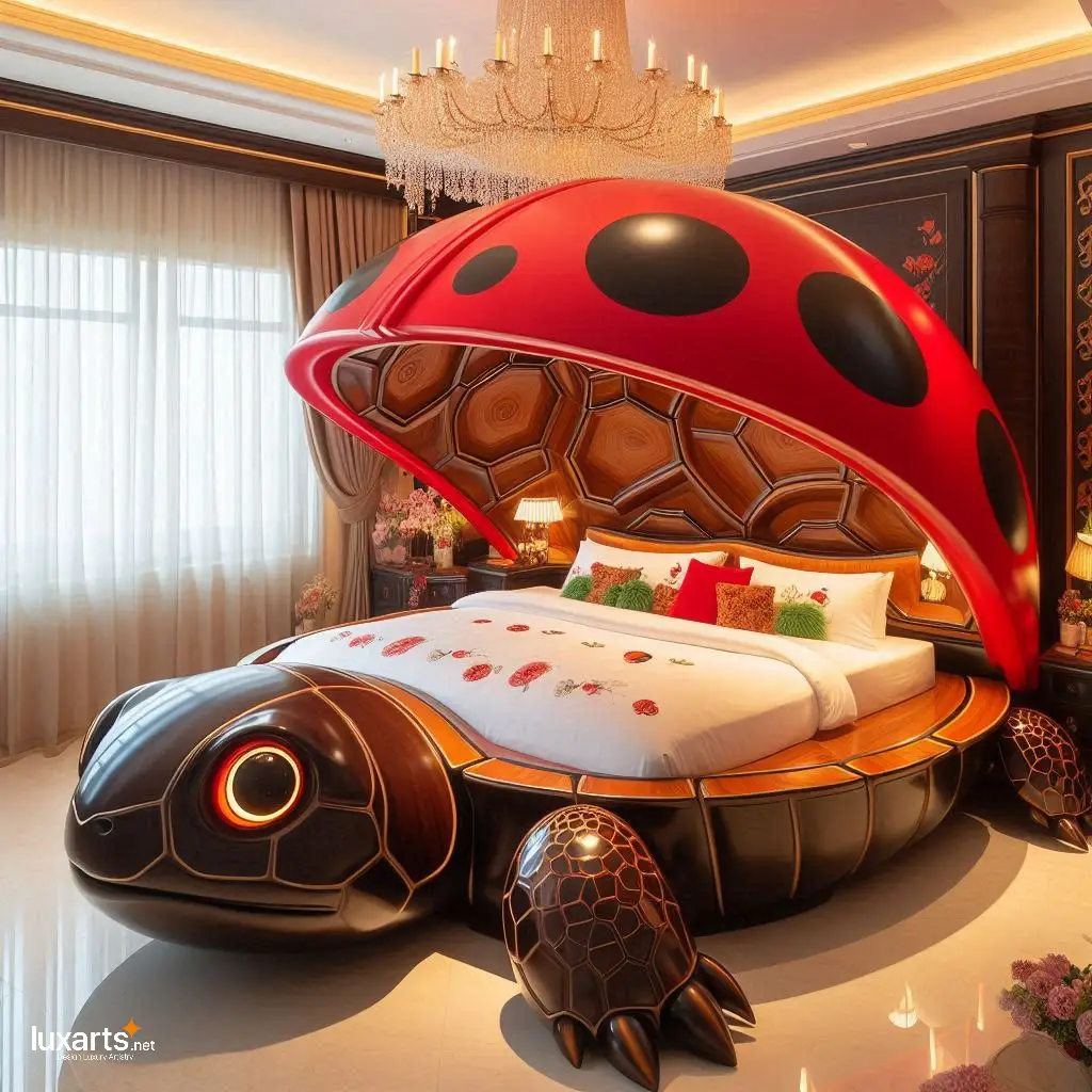 Adventures Await: Ladybug and Turtle Beds Bring Nature Indoors for Bedroom luxarts ladybug and turtle beds 2