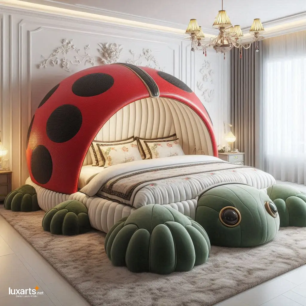 Adventures Await: Ladybug and Turtle Beds Bring Nature Indoors for Bedroom luxarts ladybug and turtle beds 3