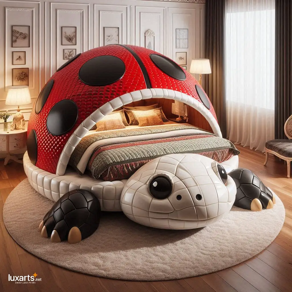 Adventures Await: Ladybug and Turtle Beds Bring Nature Indoors for Bedroom luxarts ladybug and turtle beds 4