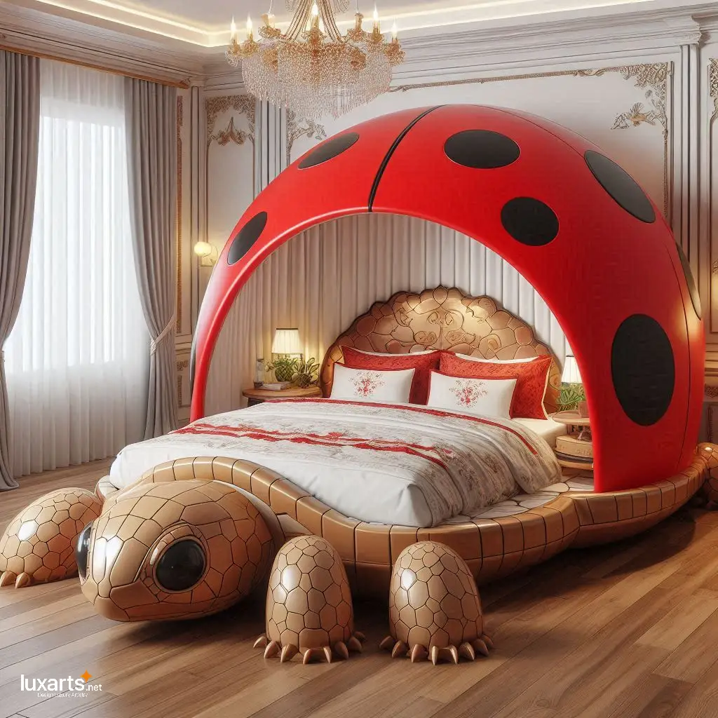 Adventures Await: Ladybug and Turtle Beds Bring Nature Indoors for Bedroom luxarts ladybug and turtle beds 5