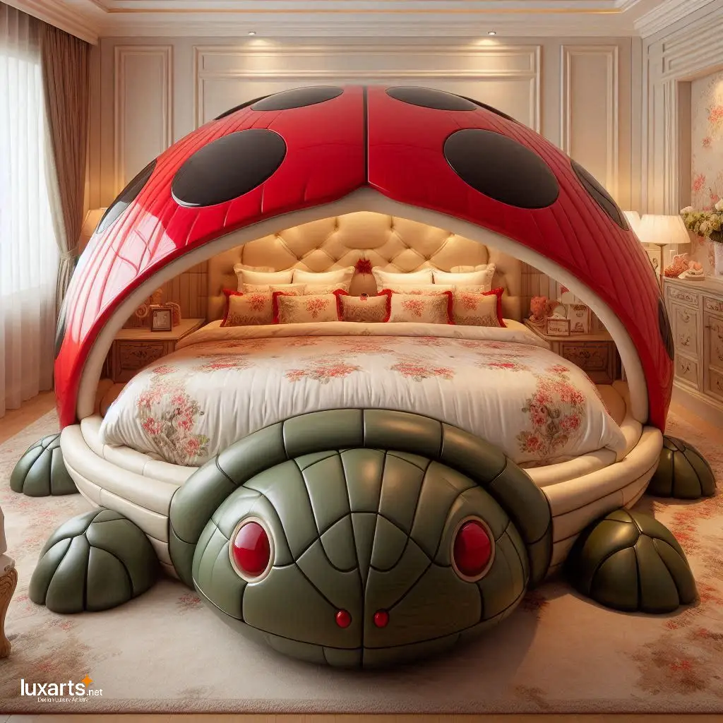 Adventures Await: Ladybug and Turtle Beds Bring Nature Indoors for Bedroom luxarts ladybug and turtle beds 6