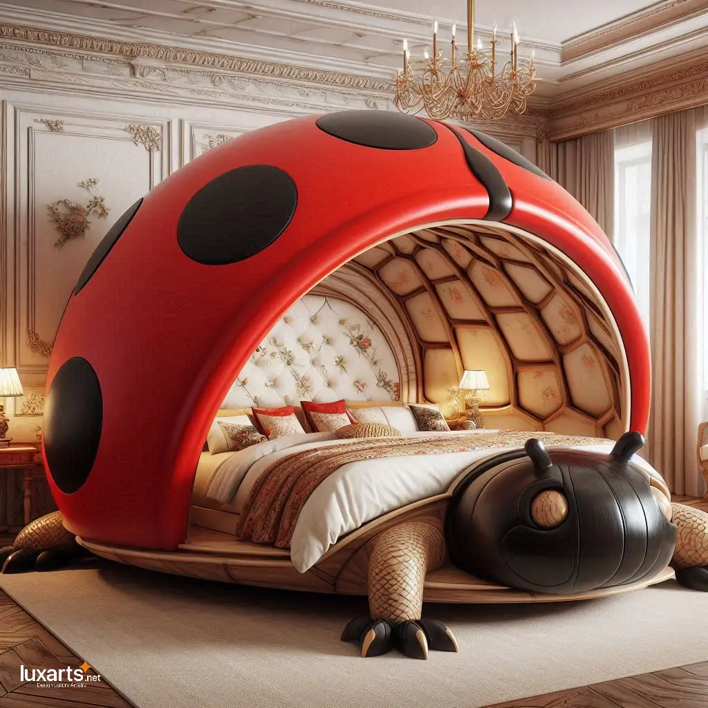 Adventures Await: Ladybug and Turtle Beds Bring Nature Indoors for Bedroom luxarts ladybug and turtle beds 7