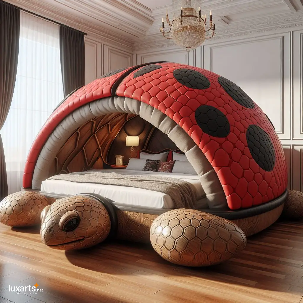 Adventures Await: Ladybug and Turtle Beds Bring Nature Indoors for Bedroom luxarts ladybug and turtle beds 8