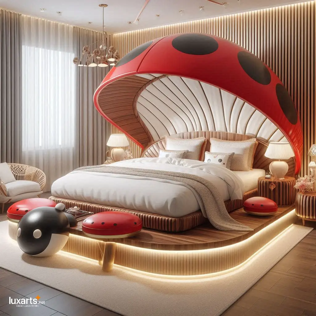 Ladybug Beds: Infusing Charm into Your Bedrooms luxarts ladybug beds 5