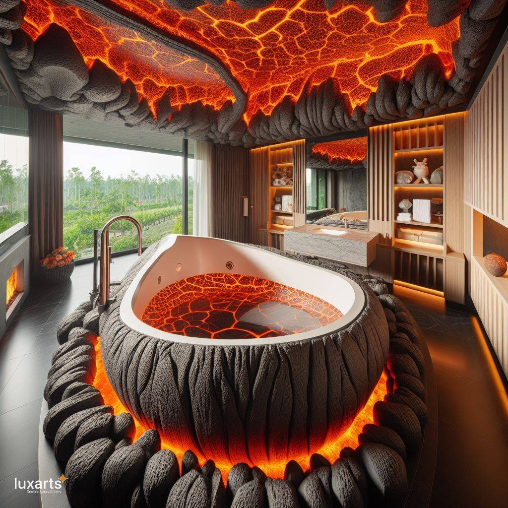 Immerse Yourself in Luxury: The Lava-Inspired Bathtub Experience luxarts lava inspired bathtub 10