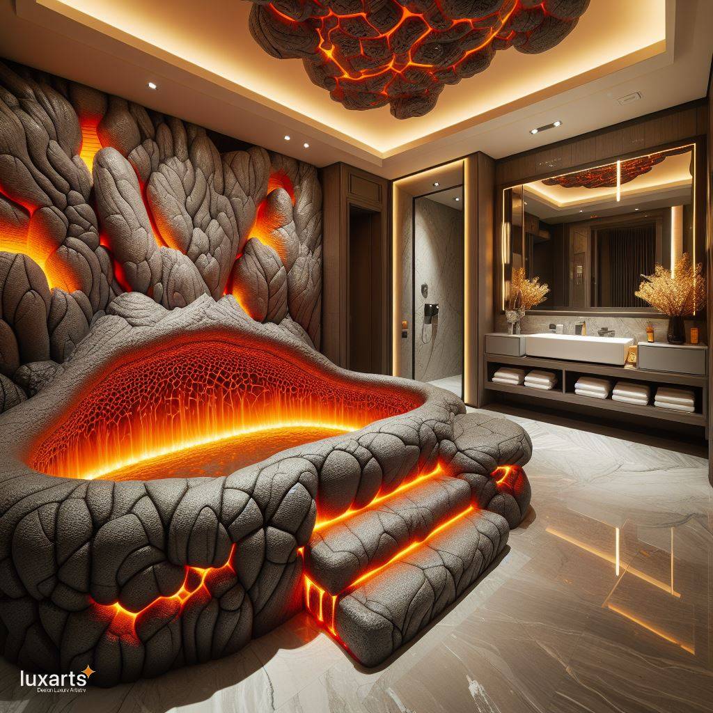 Immerse Yourself in Luxury: The Lava-Inspired Bathtub Experience luxarts lava inspired bathtub 5