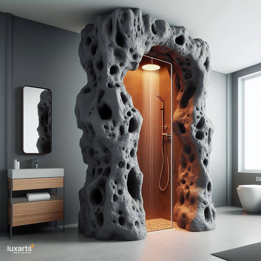 Embrace Elemental Luxury: The Lava Inspired Standing Bathroom luxarts lava inspired standing bathroom 1