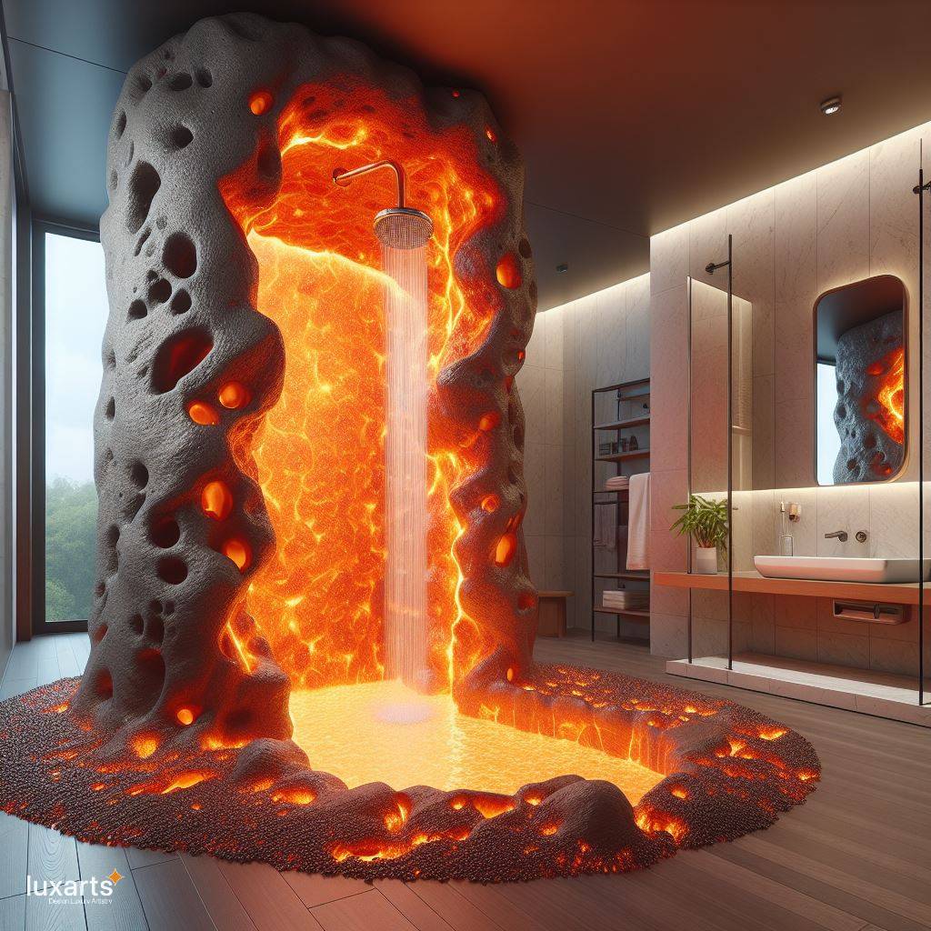 Embrace Elemental Luxury: The Lava Inspired Standing Bathroom luxarts lava inspired standing bathroom 10