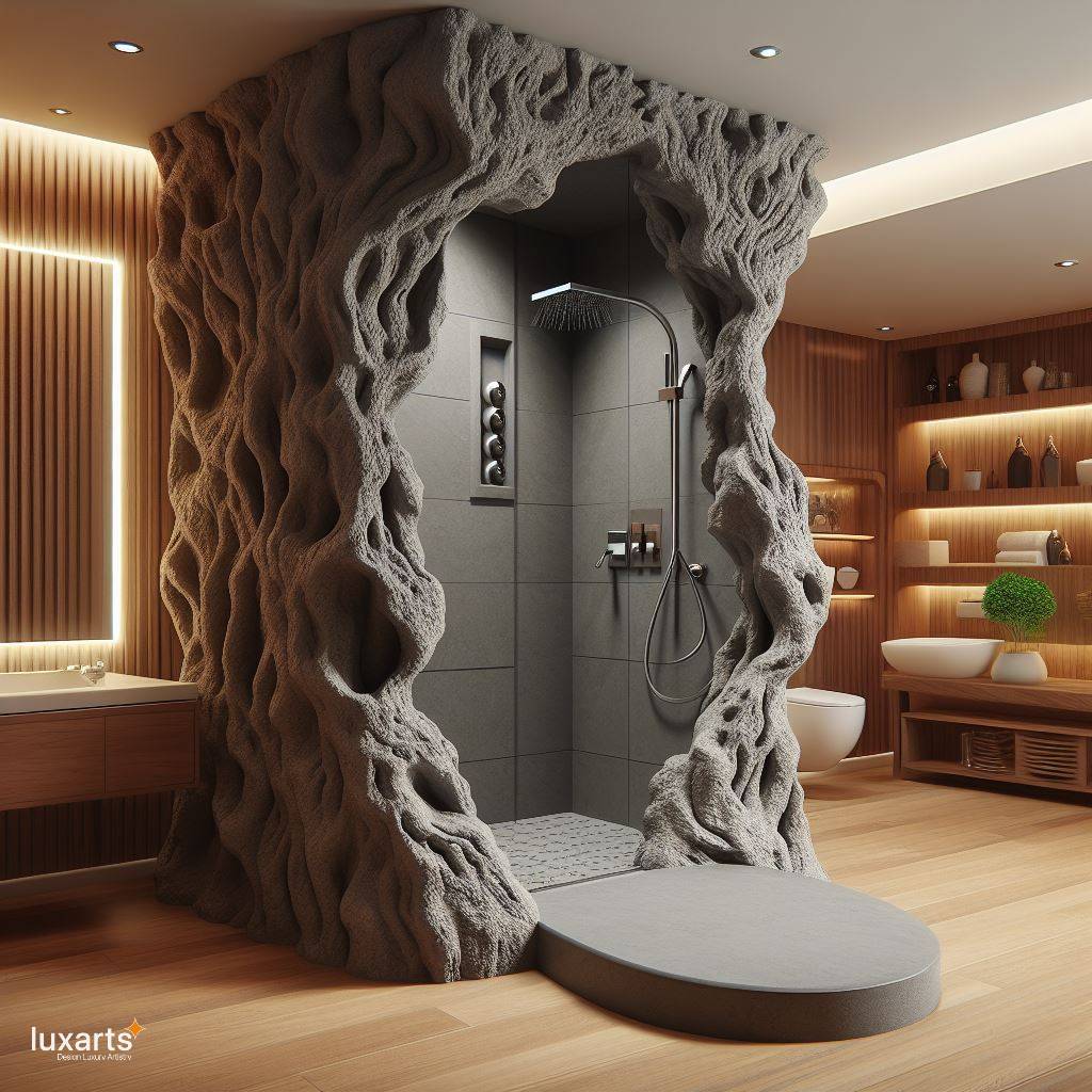 Embrace Elemental Luxury: The Lava Inspired Standing Bathroom luxarts lava inspired standing bathroom 2