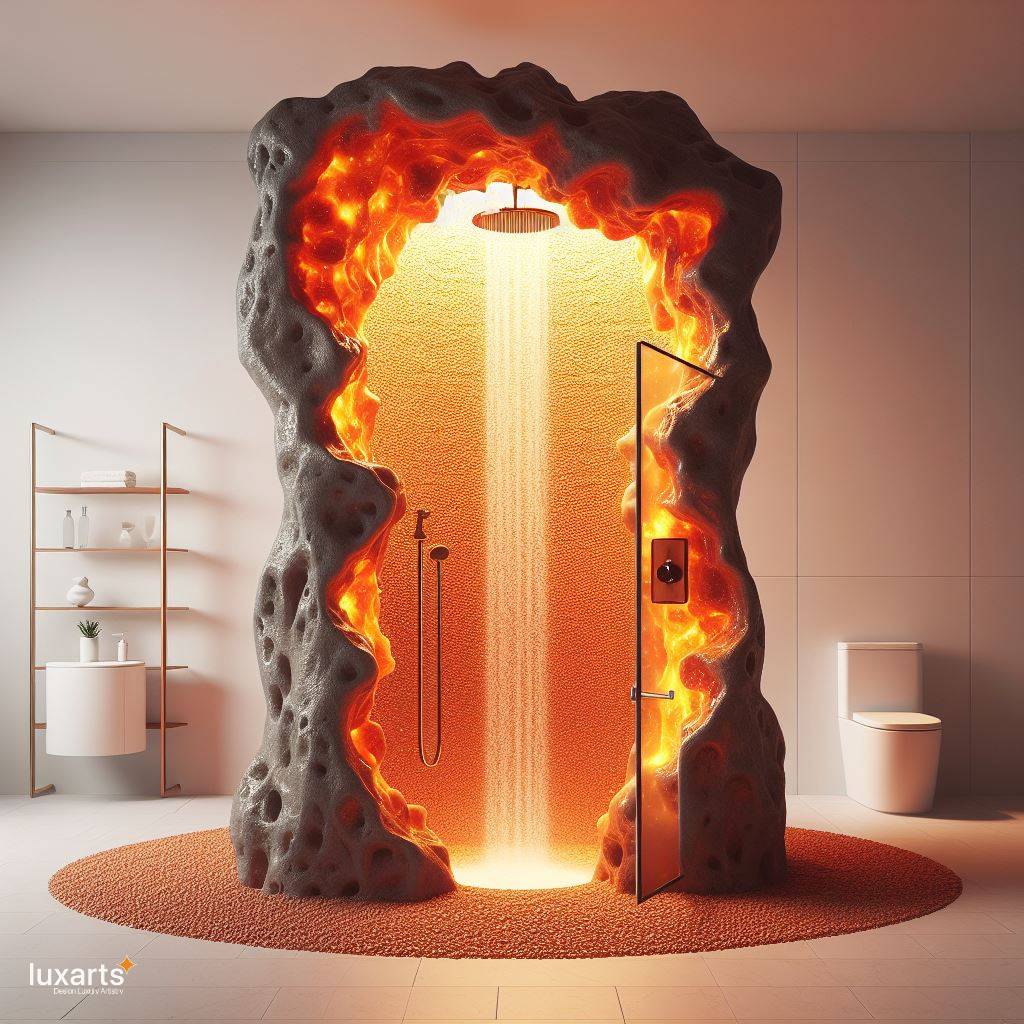 Embrace Elemental Luxury: The Lava Inspired Standing Bathroom luxarts lava inspired standing bathroom 9