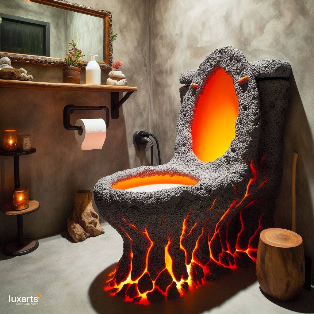 Embrace Elemental Elegance: The Lava Inspired Toilet luxarts lava inspired toilet 2