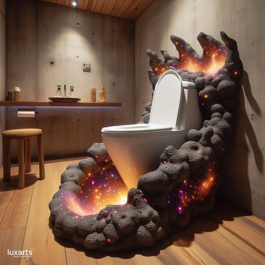 Embrace Elemental Elegance: The Lava Inspired Toilet luxarts lava inspired toilet 3