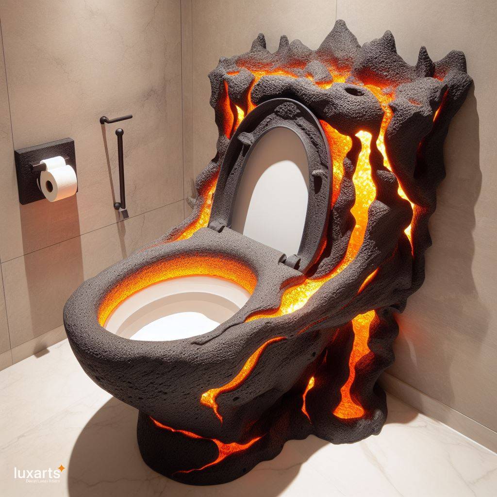 Embrace Elemental Elegance: The Lava Inspired Toilet luxarts lava inspired toilet 4
