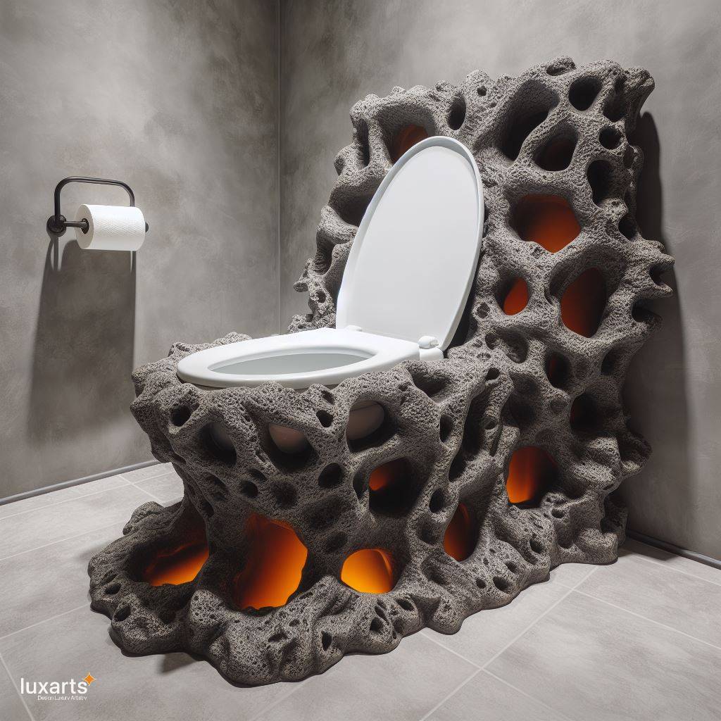 Embrace Elemental Elegance: The Lava Inspired Toilet luxarts lava inspired toilet 5