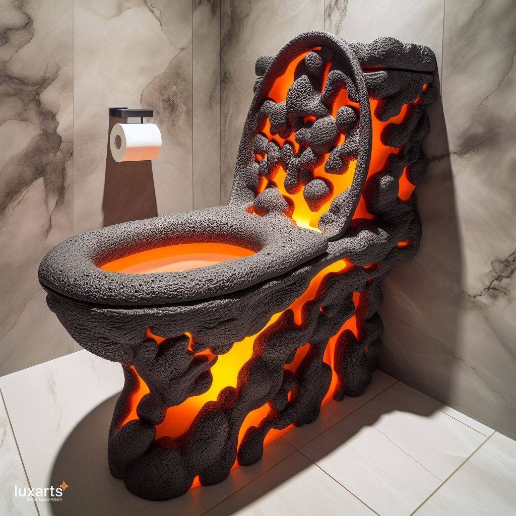 Embrace Elemental Elegance: The Lava Inspired Toilet luxarts lava inspired toilet 9