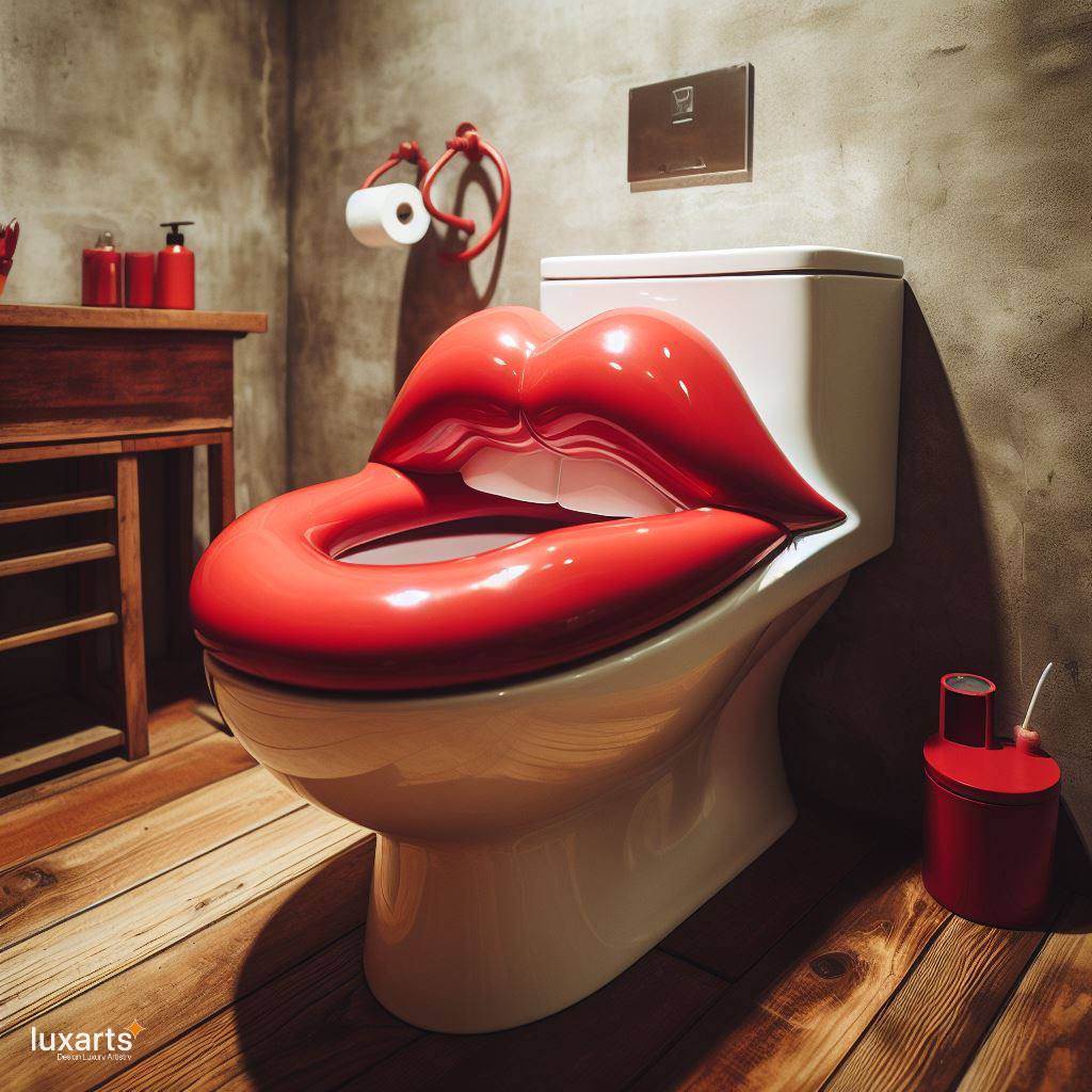 Lip Shaped Toilet: Redefining Bathroom Elegance luxarts lip shaped toilet 3