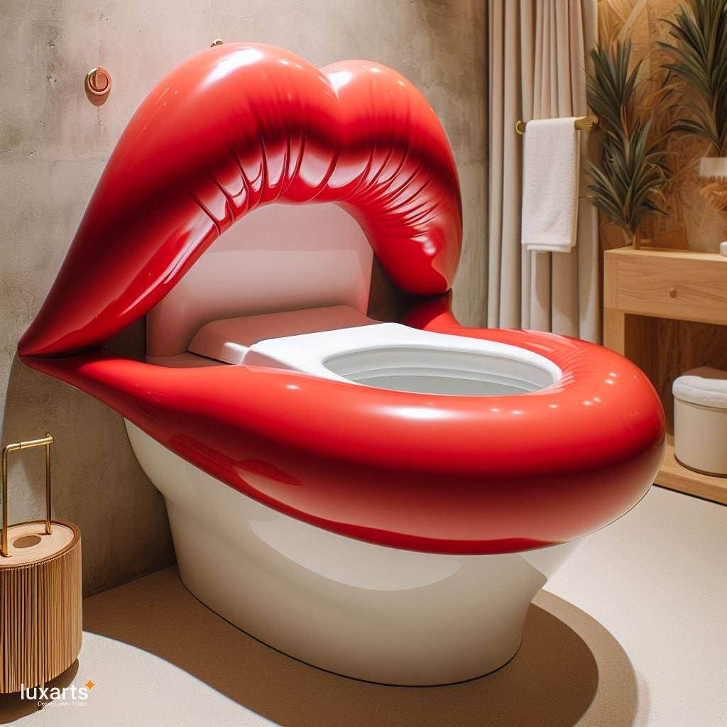 Lip Shaped Toilet: Redefining Bathroom Elegance luxarts lip shaped toilet 4