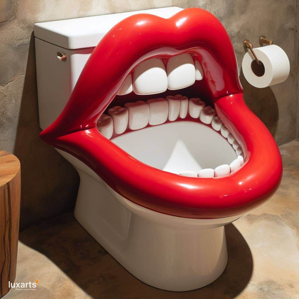 Lip Shaped Toilet: Redefining Bathroom Elegance luxarts lip shaped toilet 5