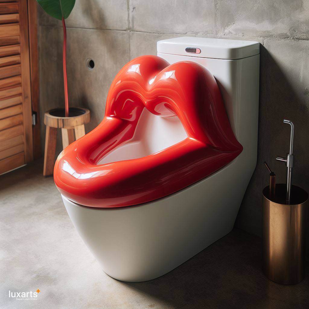 Lip Shaped Toilet: Redefining Bathroom Elegance luxarts lip shaped toilet 6