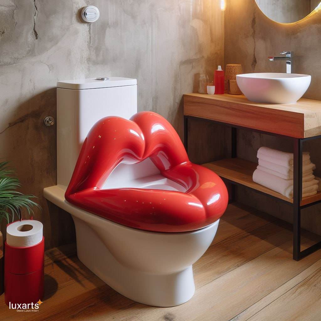 Lip Shaped Toilet: Redefining Bathroom Elegance luxarts lip shaped toilet 7