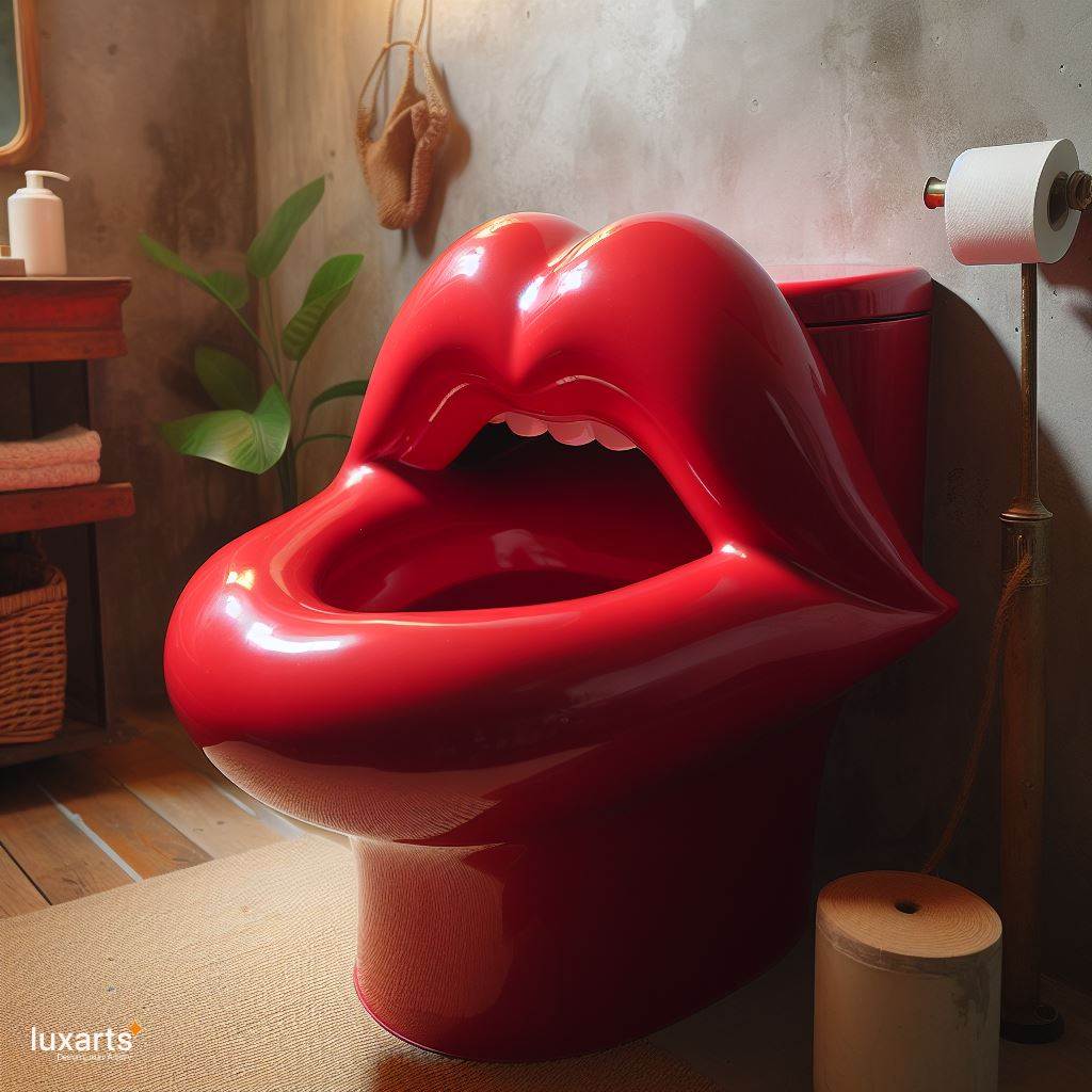 Lip Shaped Toilet: Redefining Bathroom Elegance luxarts lip shaped toilet 8