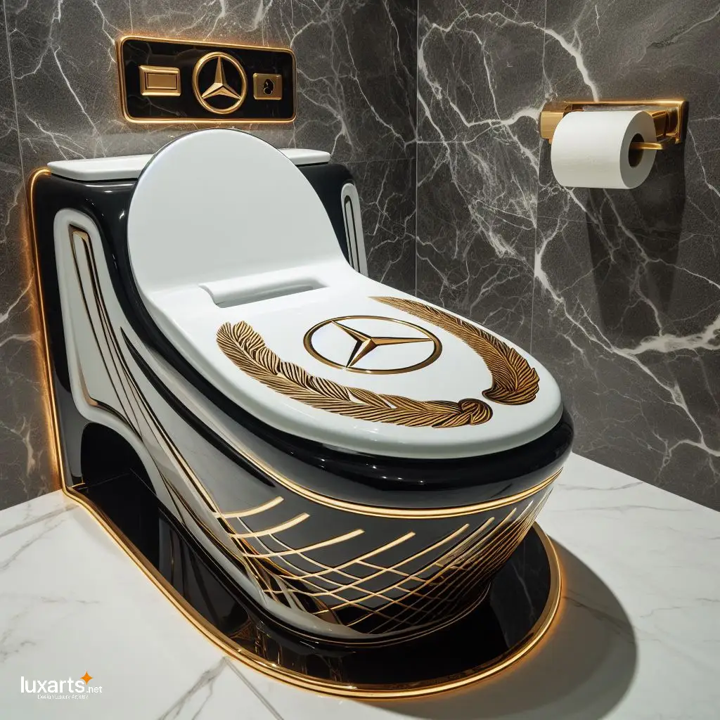 High-End Hygiene: Make a Statement with a Mercedes Inspired Toilet luxarts mercedes toilet 10