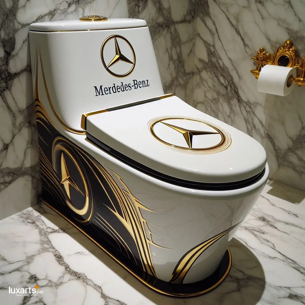 High-End Hygiene: Make a Statement with a Mercedes Inspired Toilet luxarts mercedes toilet 11