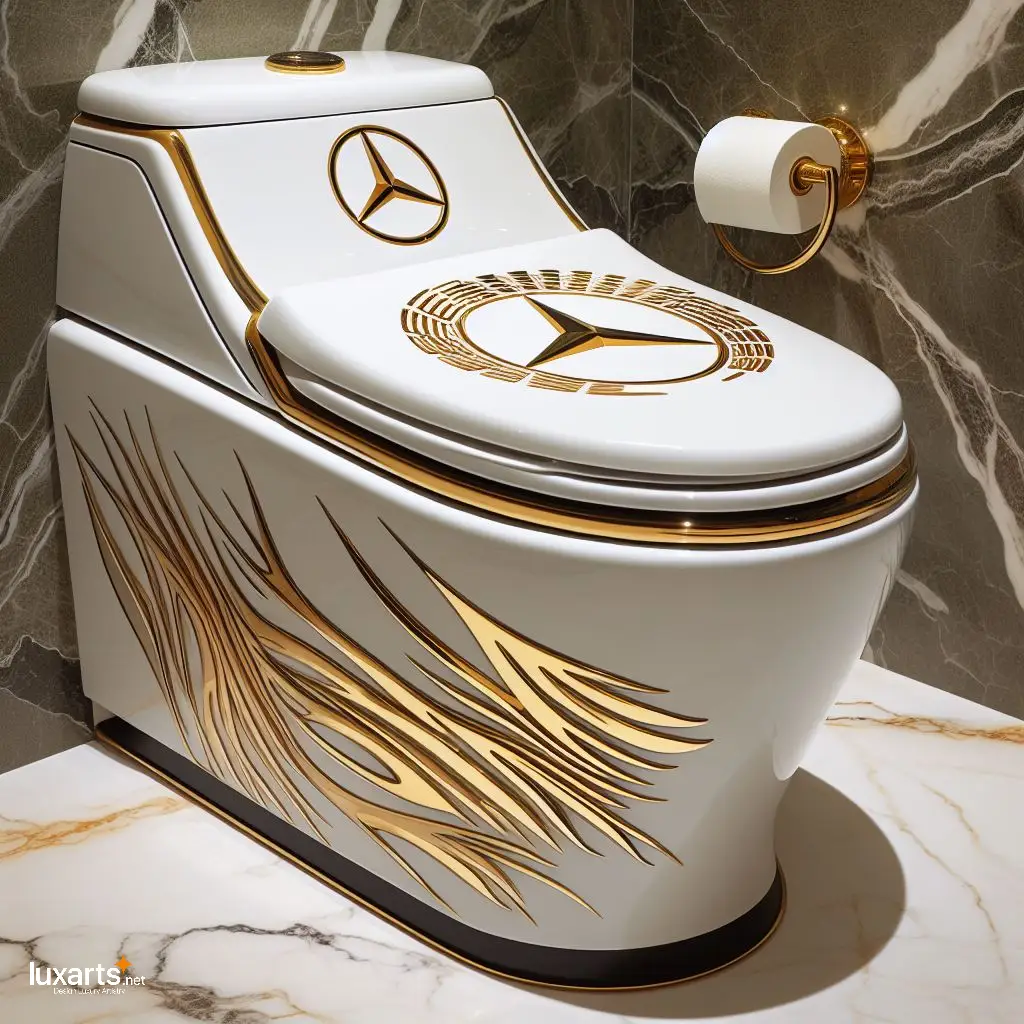 High-End Hygiene: Make a Statement with a Mercedes Inspired Toilet luxarts mercedes toilet 2