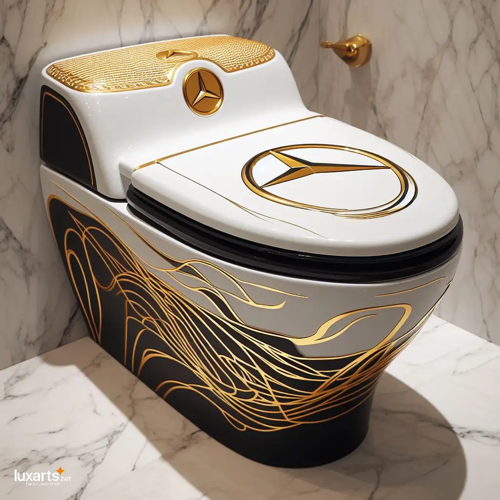 High-End Hygiene: Make a Statement with a Mercedes Inspired Toilet luxarts mercedes toilet 6