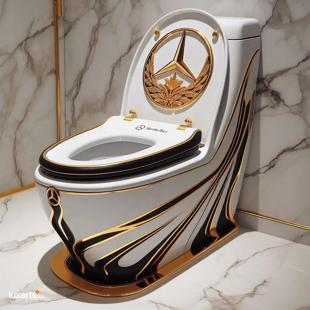 High-End Hygiene: Make a Statement with a Mercedes Inspired Toilet luxarts mercedes toilet 8