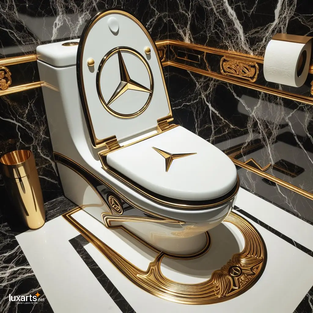 High-End Hygiene: Make a Statement with a Mercedes Inspired Toilet luxarts mercedes toilet 9