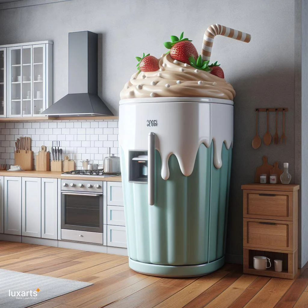 Cool Creations: Milkshake-Shaped Fridge for Retro Refreshment luxarts milkshake shaped fridge 2 jpg