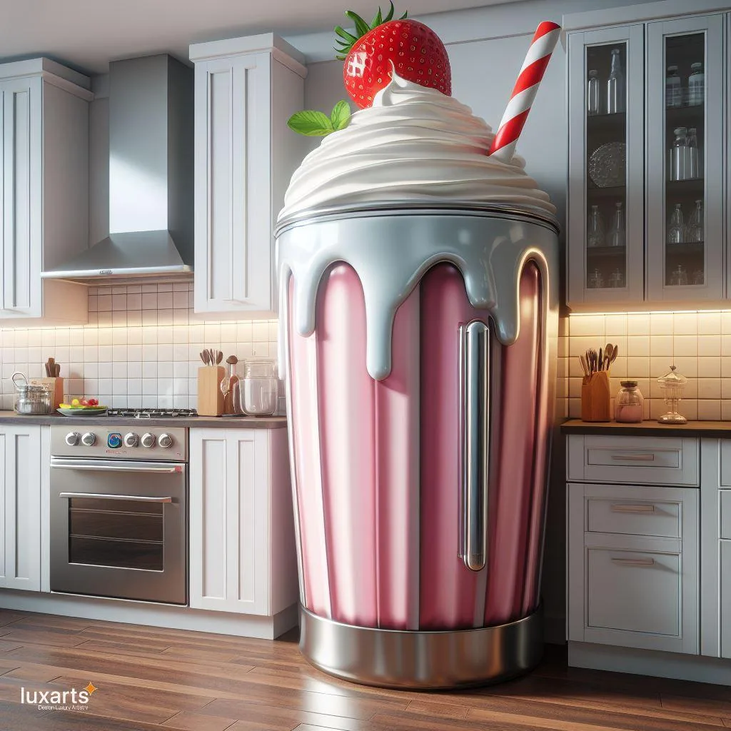 Cool Creations: Milkshake-Shaped Fridge for Retro Refreshment luxarts milkshake shaped fridge 4 jpg