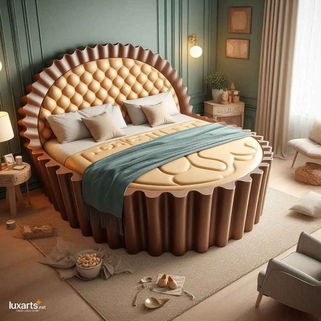 Peanut Butter Cup Beds: Sweet Dreams Await in These Deliciously Comfortable Retreats luxarts peanut butter cup beds 1