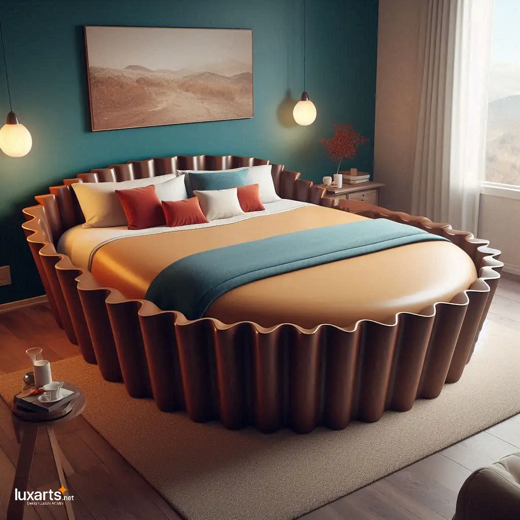 Peanut Butter Cup Beds: Sweet Dreams Await in These Deliciously Comfortable Retreats luxarts peanut butter cup beds 4