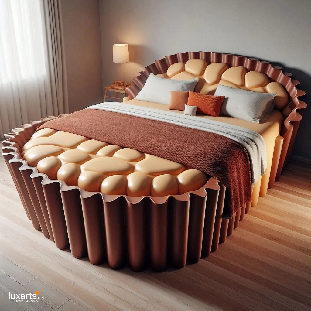 Peanut Butter Cup Beds: Sweet Dreams Await in These Deliciously Comfortable Retreats luxarts peanut butter cup beds 8