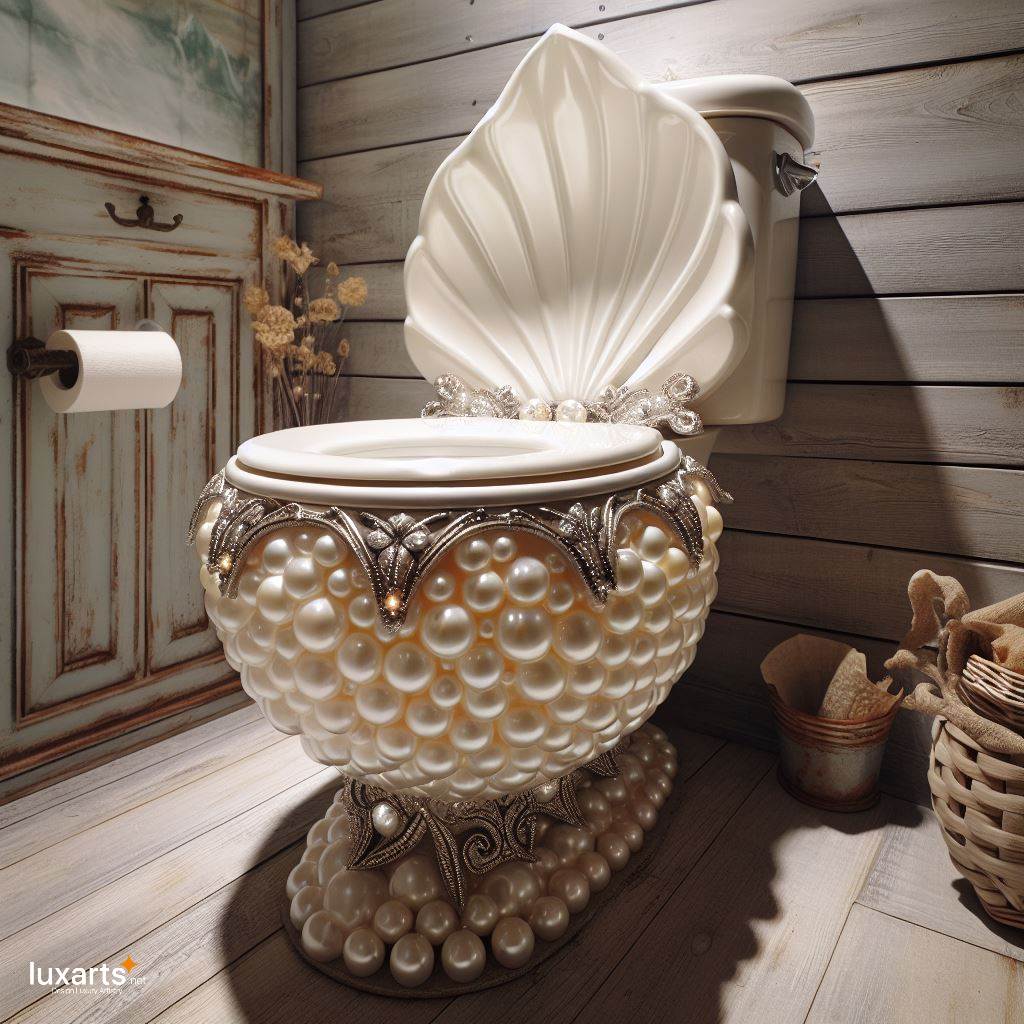 The Pearl-Inspired Toilet: Luxurious Opulence luxarts pearl toilet 1