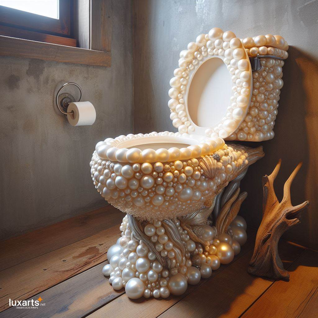 The Pearl-Inspired Toilet: Luxurious Opulence luxarts pearl toilet 3