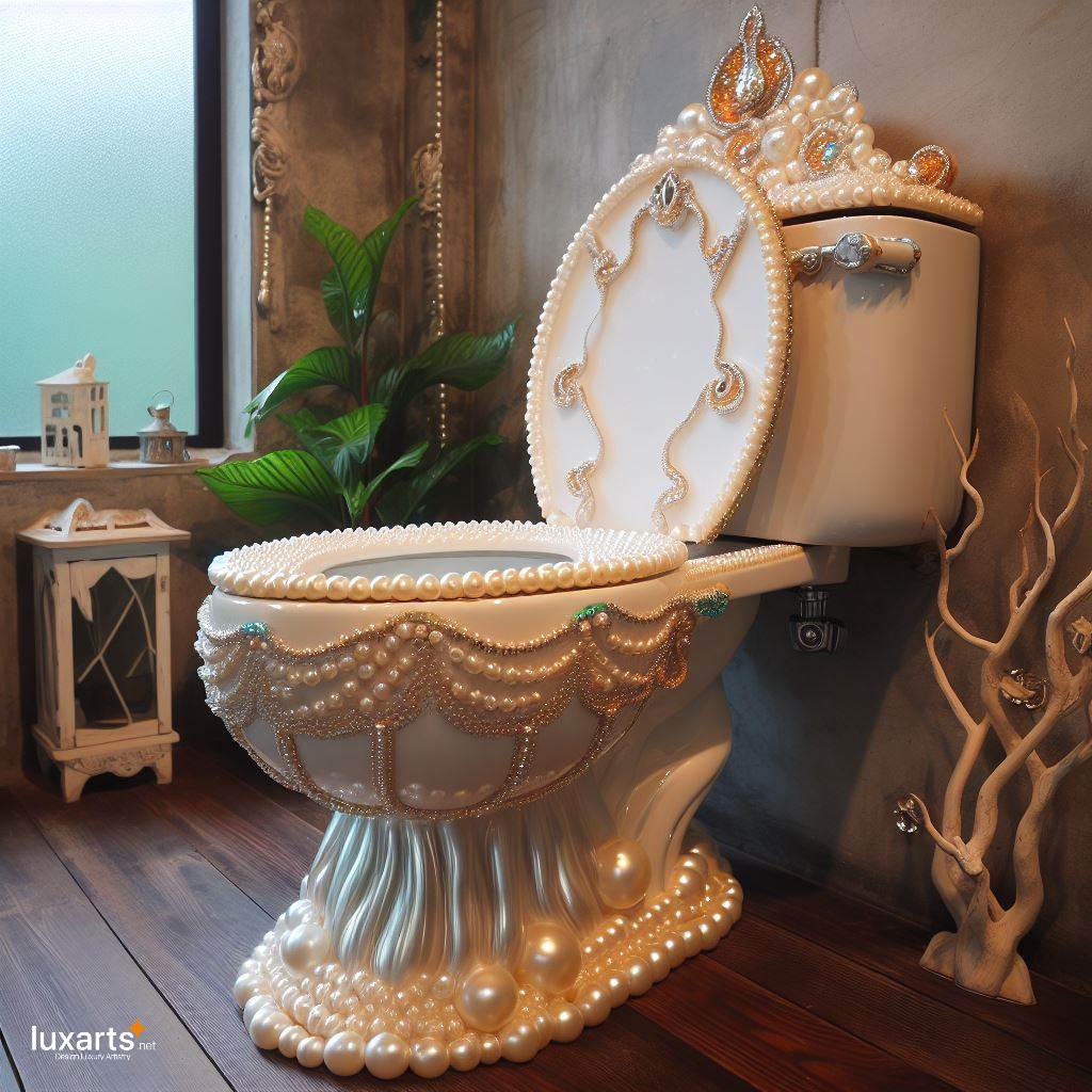 The Pearl-Inspired Toilet: Luxurious Opulence luxarts pearl toilet 4