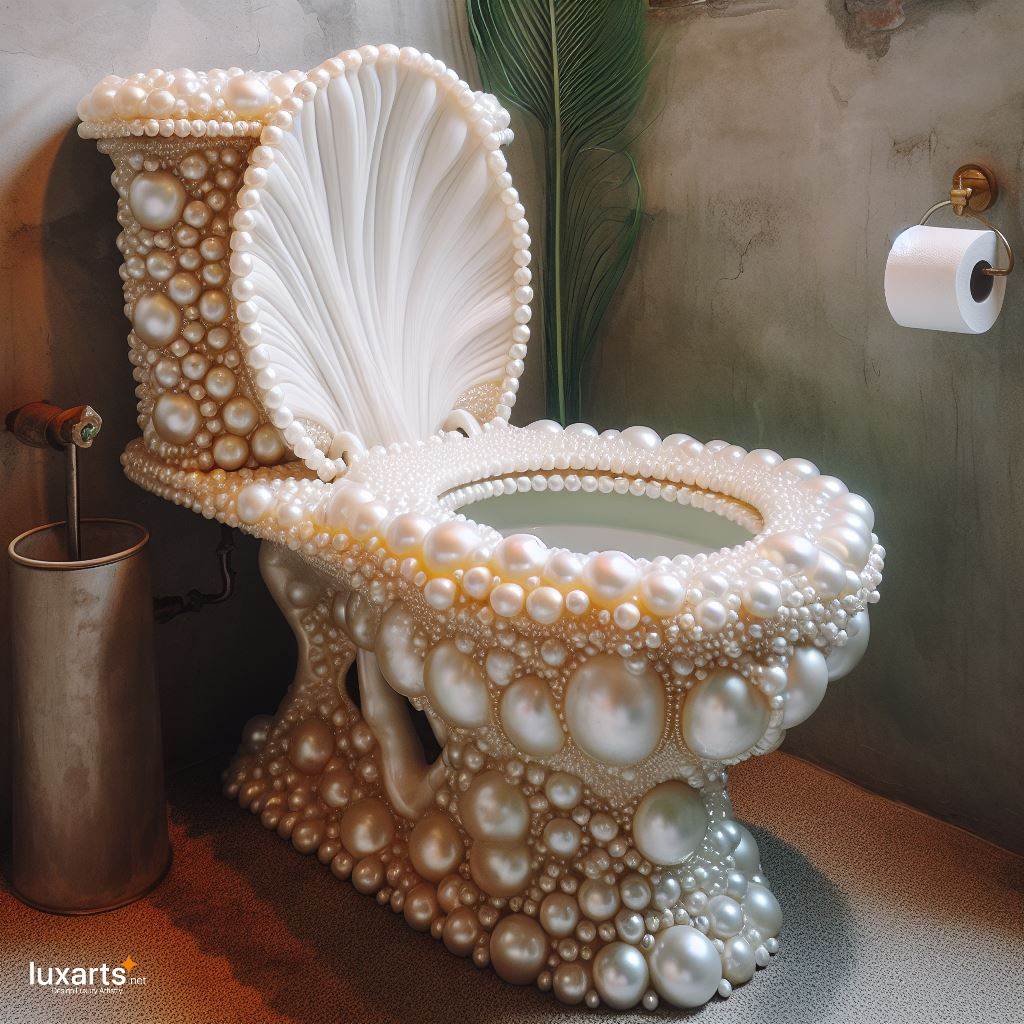 The Pearl-Inspired Toilet: Luxurious Opulence luxarts pearl toilet 5