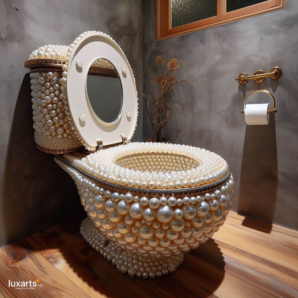 The Pearl-Inspired Toilet: Luxurious Opulence luxarts pearl toilet 9