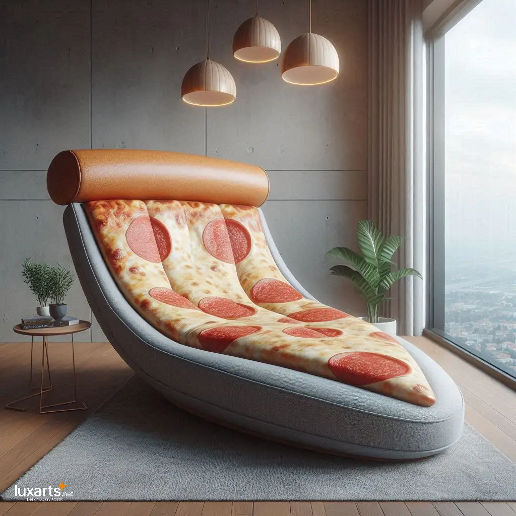 Pizza Slice Shaped Loungers: Whimsical Seating for Pizza Lovers luxarts pizza slice loungers 4