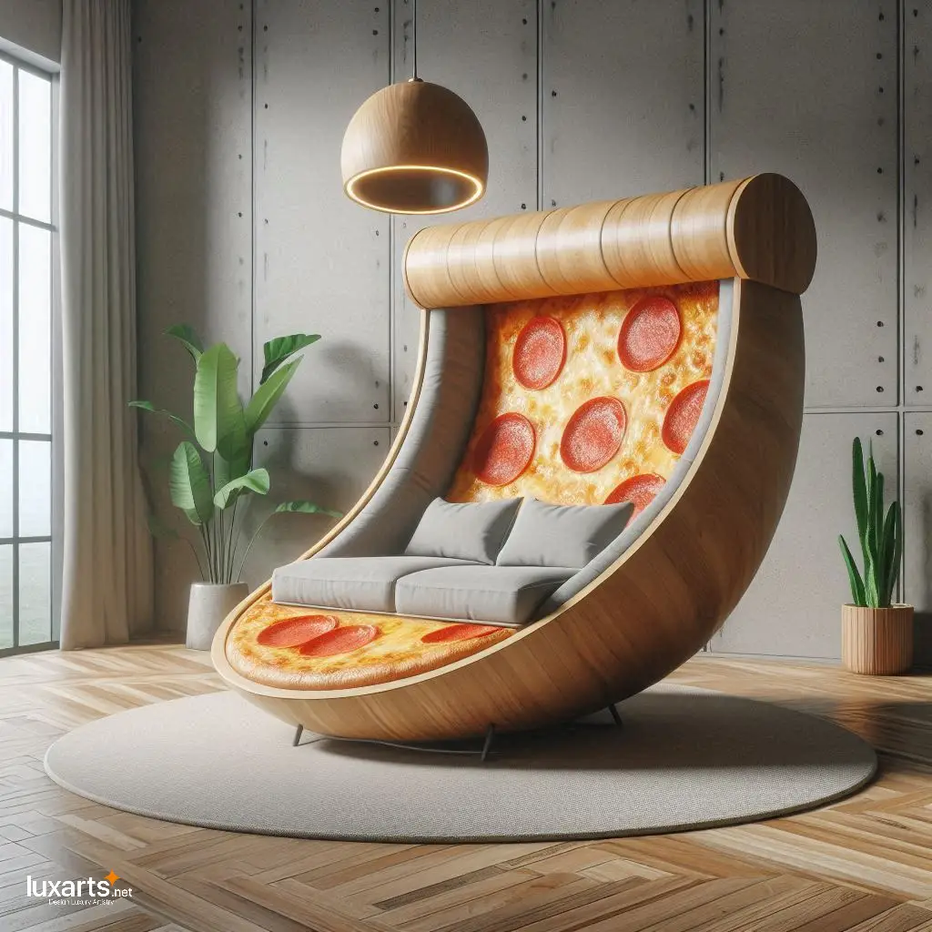 Pizza Slice Shaped Loungers: Whimsical Seating for Pizza Lovers luxarts pizza slice loungers 7