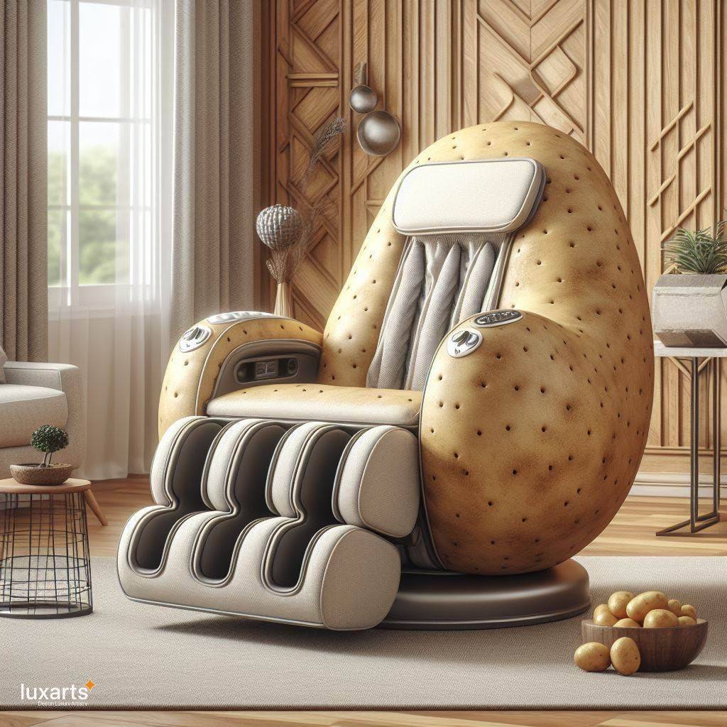 Sink into Spud Serenity: The Potato-Shaped Recliner for Ultimate Comfort luxarts potato recliner 0