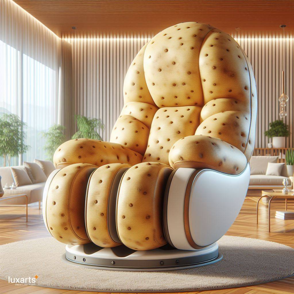 Sink into Spud Serenity: The Potato-Shaped Recliner for Ultimate Comfort luxarts potato recliner 1