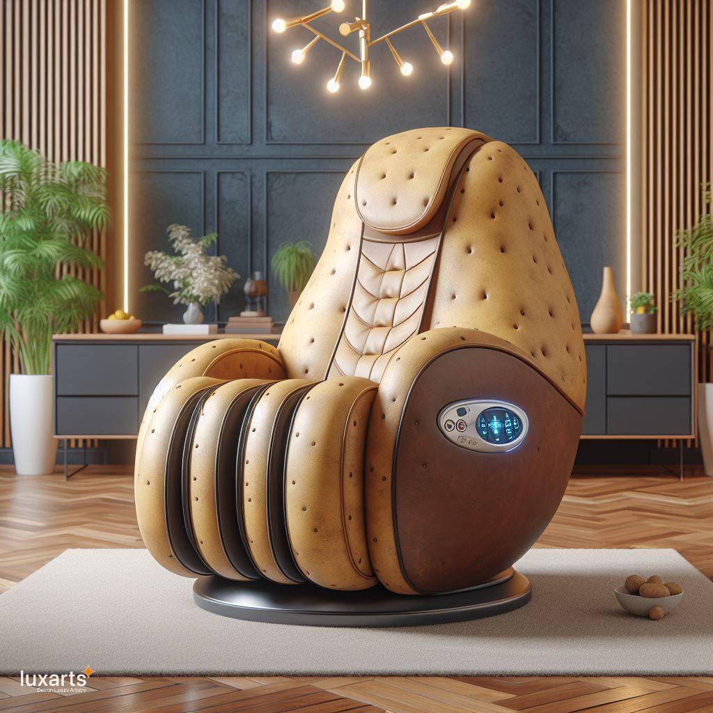 Sink into Spud Serenity: The Potato-Shaped Recliner for Ultimate Comfort luxarts potato recliner 6