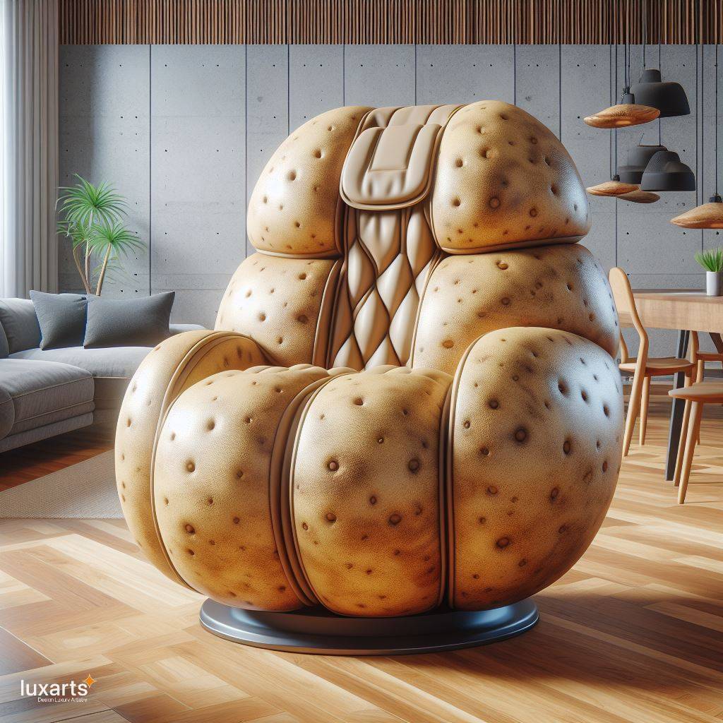 Sink into Spud Serenity: The Potato-Shaped Recliner for Ultimate Comfort luxarts potato recliner 7
